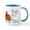 White/Blue Inside, variant on CafePress - The Angora Rabbits Mugs - 11 oz Ceramic Mug - Novelty Coffee Tea Cup