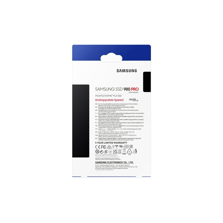SAMSUNG 980 PRO M.2 2TB PCIe 4.0 SSD w/ Heatsink - High