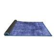 thumbnail image 2 of Ahgly Company Indoor Square Abstract Blue Contemporary Area Rugs, 4' Square, 2 of 4
