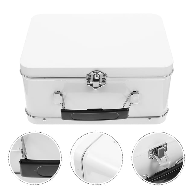 Milisten Organizador Metálico Con Cerradura Para Fotos, Monedas Y Objetos Pequeños En Casa O Oficina