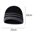 thumbnail image 2 of Gorro de invierno Gorro de trineo liso con puños de punto cálido, 2 of 5