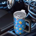 thumbnail image 6 of 40oz Pioneer Flower Floral Print Pattern Insulated Tumbler with Handle, BPA-Free Leak Proof Lid and Straws, Double Wall Vacuum, Hot 12h/Cold 34h, 6 of 6
