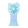 thumbnail image 2 of weibbin Mini Cat Shaped Handheld Fan with Colorful Lights USB Rechargeable Pocket Sized Portable Quiet Cooling, 2 of 5