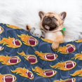 thumbnail image 3 of Disketp Burning Rugby Balls Dog Blanket/Bed Cover for Dogs and Cats,Puppy Essentials-Small, 3 of 8
