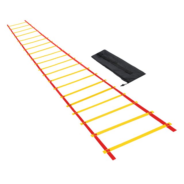 Unique Bargains Agility Ladder 20 Rung 10m/33ft with Carry Bag Speed Training, Red Yellow