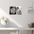 thumbnail image 5 of ZHONGYUTONG Lion and Lioness Wall Art Black and White Lion Picture Wildlife Painting Animal Canvas Artwork Modern Home Living Room Wall Decor Frame (16.00" x 24.00"), 5 of 6