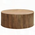 thumbnail image 4 of Handcrafted Mango Wood Coffee Table | 36"d x 36"w x 14"h, 4 of 8