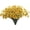 Yellow, variant on 12pc 5 Head Flowers Handmade Slight Size Color Difference Petals Slight Smell Easy to Clean for Multiple Decorations
