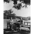thumbnail image 2 of Franklin And Eleanor Roosevelt On The South Lawn At Hyde Park Ny. August 16 1933. History (24 x 36), 2 of 2