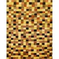thumbnail image 1 of Ahgly Company Machine Washable Indoor Rectangle Abstract Beer Orange Area Rugs, 8' x 10', 1 of 7