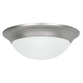 thumbnail image 1 of Sunset Lighting F7185-53 Support Encastré avec Verre Opale Satiné, Finition Nickel Satiné, 1 of 3
