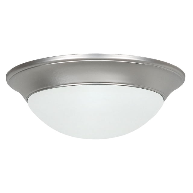 Sunset Lighting F7185-53 Support Encastré avec Verre Opale Satiné, Finition Nickel Satiné