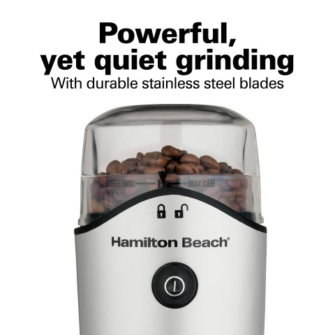 Hamilton Beach 12 Cup Electric Coffee Grinder, Stainless Steel and Black, New, 80350R - image 3 of 6