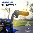 thumbnail image 4 of Qaba 12V Kids Motorcycle with Twist Grip Throttle, Rear Suspension, Blue, 4 of 10