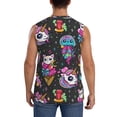 thumbnail image 4 of Pofeuu Cat Icecream Print Men's Muscle T-Shirt, Sleeveless, Muscle Tank, Classic Muscle Tee Top For Men Casual Sleeveless Muscle T-Shirt Trendy Clothes-Small, 4 of 7