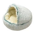 thumbnail image 1 of Cama relajante Nido redondo Peluche cálido 50cm verde Yuyangstore, 1 of 8