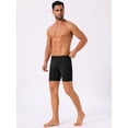 thumbnail image 4 of DARING DIVA Men's Lightweight Solid Color Soft Stretch Open-fly Boxer Briefs 28 Black, 4 of 6