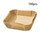 thumbnail image 1 of Freidora de aire de 50 piezas esterilla de papel desechable pulpa Likrtyny de madera vaporera cuadrada revestimiento de papel cuadrado para cocinar y hornear, 1 of 7