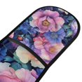 thumbnail image 4 of Yayeee Double Oven Mitt Kitchen Heat Resistant Baking 35" x7" Quilted Glove, Colorful Art Flowers, 4 of 6
