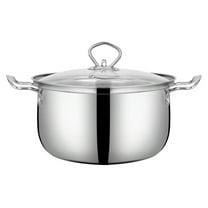 WRITWAA Stainless Steel Large Cooking Pot with Lid, , Family Kitchen Cookware for Home and Gatherings
