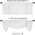 thumbnail image 6 of DriftAway  Velvet Room Darkening Rod Pocket Tie Up Valance Light Ivory, 6 of 7