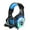 Type A, Blue LED Lights, variant on TSV Gaming Headset Fit for PS5 PS4 PC Xbox Nintendo Switch, USB + 3.5mm Wired Headphones with Microphone, Stereo Surround Sound, Noise Canceling Over-Ear Headphones Fit for Laptops Tablets Phones