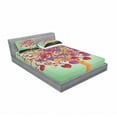 thumbnail image 3 of Tree of Life Bedding Set with Sheet & Covers, Colorful Magic Love Tree Blossomed Heart and Round Leaves and Roots Life Theme, Printed Bedroom Decor 2 Shams, 4 Sizes, Multicolor, by Ambesonne, 3 of 3