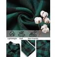 thumbnail image 3 of COOFANDY Flannel Shirts for Men Long Sleeve Casual Button Down Shirt Cowboy Work Shirt with 2 Pockets, 3 of 6
