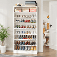 thumbnail image 6 of TribeSigns 9-Tier Shoe Cabinet, White, 93.5 lbs, 6 of 7
