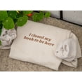 thumbnail image 2 of I Closed My Book To Be Here Embroidered Sweatshirt, 2 of 5