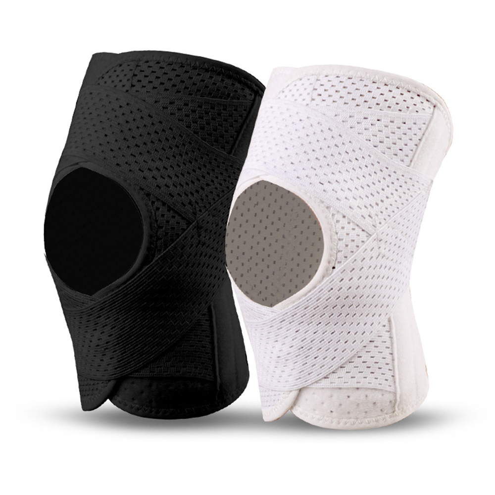 Sports Leg Protection Knee Pads,Breathable Mesh Knee Brace with Side Stabilizers for Knee Pain