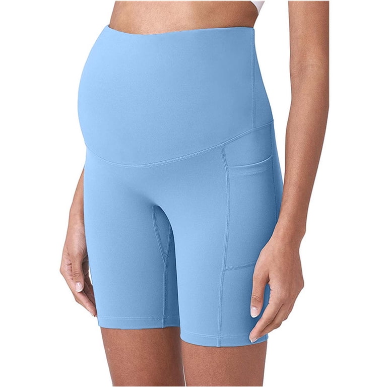 maternity dress pants short Angel Maternity Zola Maternity Linen Shorts In Sand
