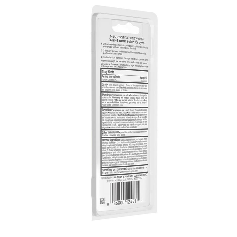 Neutrogena Healthy Skin 3-In-1 Concealer For Eyes Broad Spectrum