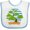 White and Blue, variant on Inktastic Bonsai Tree Garden Girls Baby Bib