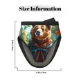 thumbnail image 3 of Pofeuu Maple Meditating Bear Print Thickened Mini Silicone Oven Mitts Heat Resistant, Rubber Oven Mitt Gloves, Finger Pinch Grips, Pot Holder, Silicone Potholder, 3 of 7