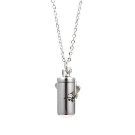 

NUOLUX Necklace Ashes Urn Cremation Jewelrydog Memorial Paw Pet Keepsakelockets Giftspendant Bone Puppy Ash Urns Pets Pendants