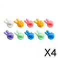 thumbnail image 1 of Clips para Cables Baoblaze Ganchos para Pulgar Gestión de Almacenamiento Soporte de Cable USB de Silicona 4 piezas, 1 of 8