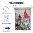 thumbnail image 4 of Bandera de jardín DZGlobal Winter Cardinal Bird House, 70 x 100 cm, 4 of 7
