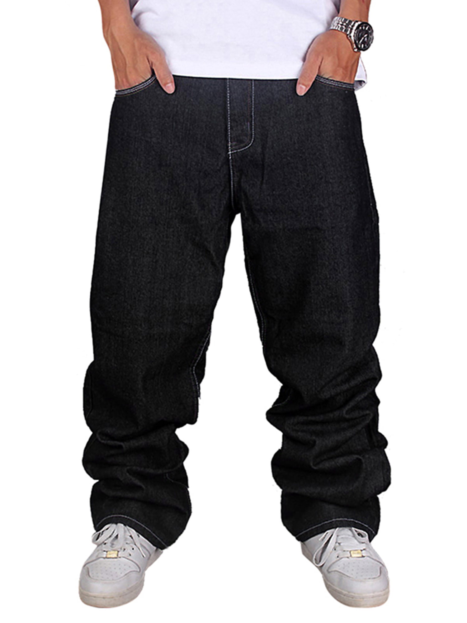 periscope essence Kinematics Men's Jeans Baggy Loose Denim Hip-Hop Rap Skateboard Pants Streetwear -  Walmart.com