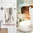 thumbnail image 7 of Yayeee 100% Cotton Hand Towels for Bathroom 16" x 28" Soft Absorbent Kitchen Towel, Black Deer, 7 of 7
