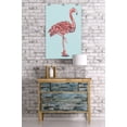 thumbnail image 2 of Flamingo, Flowers (24x36 Giclee Gallery Art Print, Vivid Textured Wall Decor), 2 of 3
