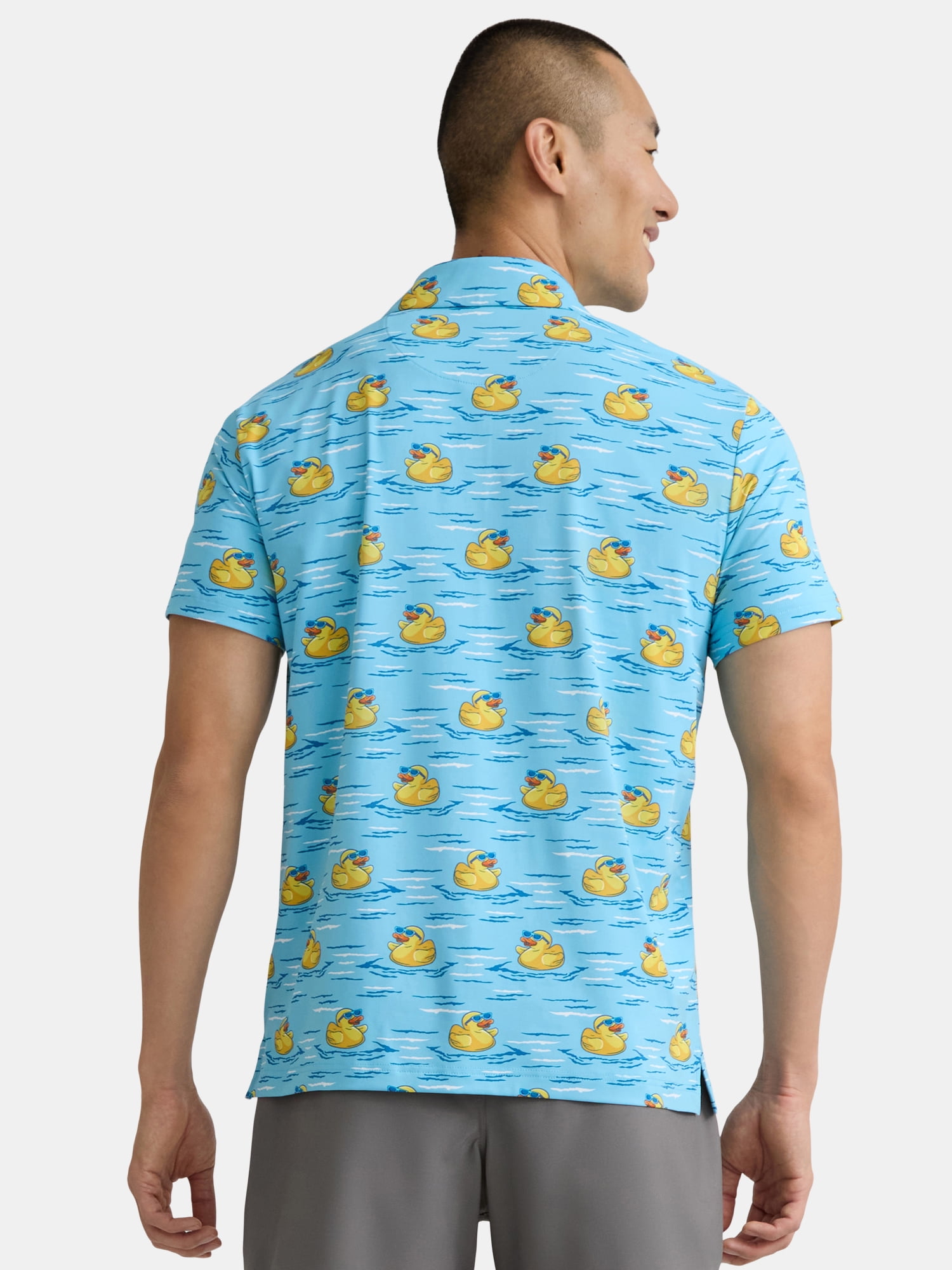 Birdie Bound Men's Novelty Print Golf Polo Shirt, Sizes S-3XL