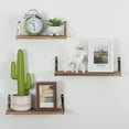 thumbnail image 3 of Floating Frame Wall Mounted, Imitation Wood Wall Frame Decoration Set of 3 for Bedroom, Bathroom, Living Room, Kitchen, Office, Laundry Room, 3 of 6