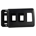thumbnail image 3 of JR Multi Purpose Switch Faceplate 12325 Three Way; 1.625 Inch x 3.625 Inch; Black; With Base, 3 of 3