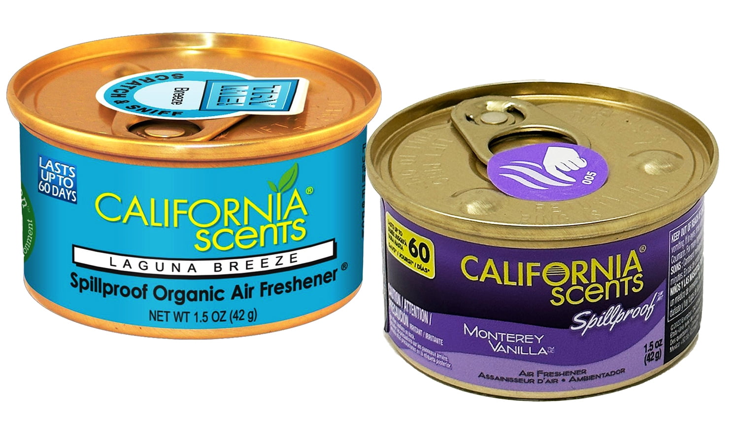 California Scents Spillproof Can Air Freshener in Monterey Vanilla