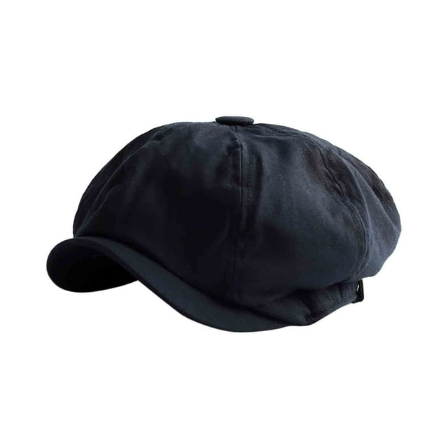 Xihbxyly Boina Vintage, Gorra Plana Ajustable de Vendedor de Periódicos, Algodón Transpirable, Estilo Retro, Ideal para Actividades Al Aire Libre, Accesorio Informal y de Viaje, Se Adapta a Cabezas d
