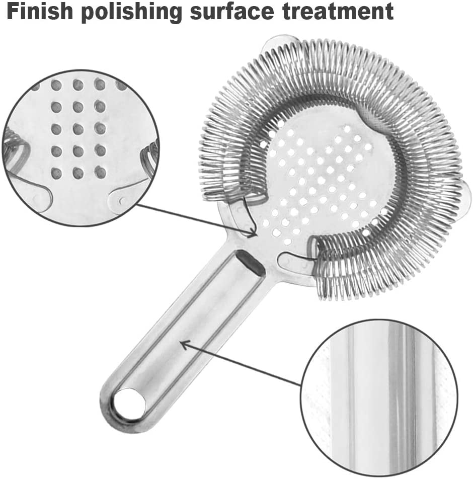 Cocktail Strainers Stainless Steel Bar For Bartending, Tools Beverage