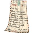 thumbnail image 3 of A Letter to My Daughter Throw Blanket for Couch Soft Flannel Blanket for Girl Lightweight Flannel Blankets Cozy for All Season 60X80, 3 of 6