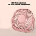 thumbnail image 6 of Harpi Desk Fans Small Quiet, USB Table Fan Small Powerful Portable Quiet Tabletop Fan Adjustment Mini Fan for Better Cool Home Office Car Indoor Outdoor Fans on Sale and Clearance, 6 of 7