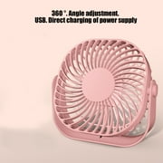 Aespoir USB Desk Fan, Portable Quiet Desktop Fan For Better Cool Home Office Car Indoor Outdoor,Pink